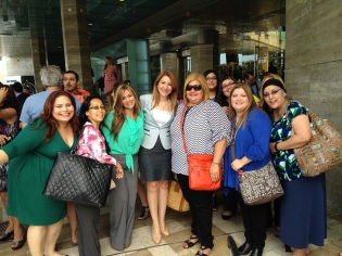 Con algunas blogueras de Hispanicize 2014